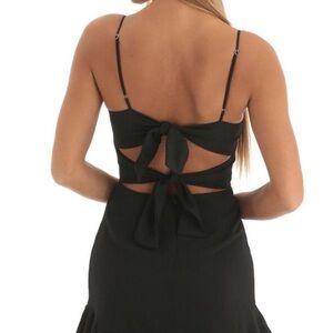 Lucy in the Sky double tie little black dress